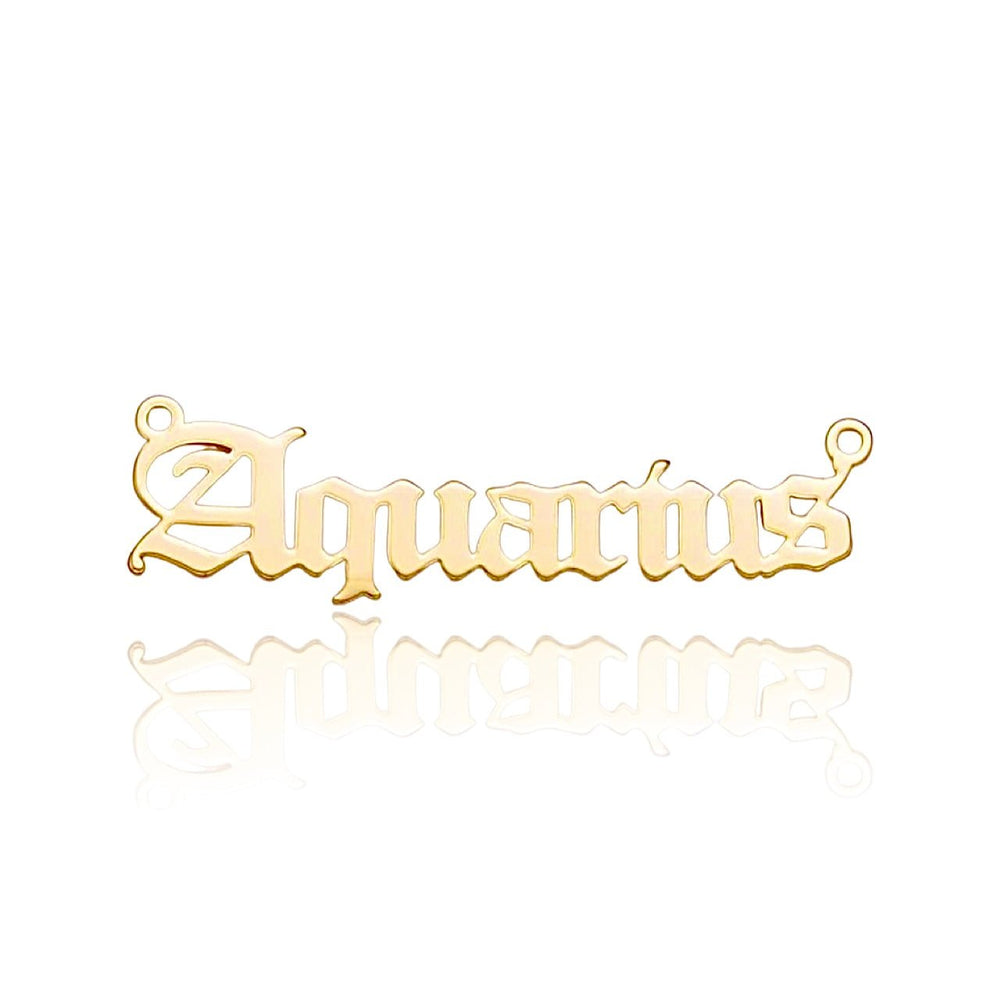 
                  
                    Load image into Gallery viewer, Zodiac Nameplate Necklace - INHEAVENUS
                  
                